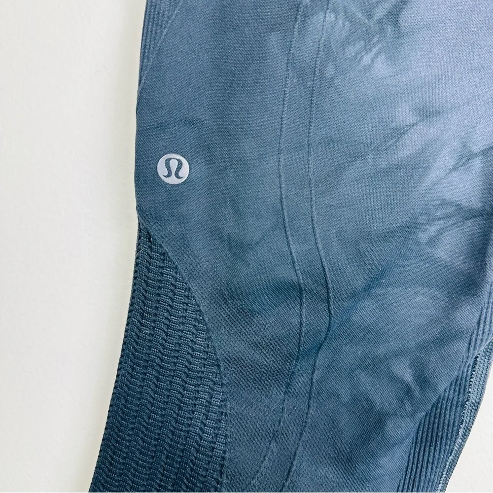 Lululemon Flow & Go Crop High Rise Seamless Leggings Tie Dye